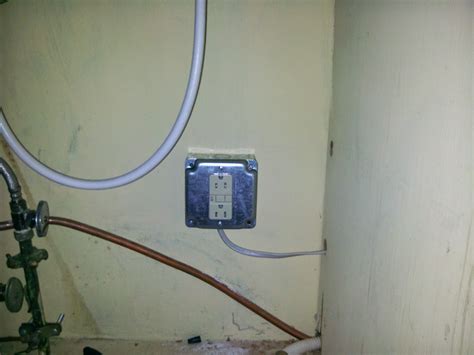 under the sink metal electrical box|under sink outlet wiring diagram.